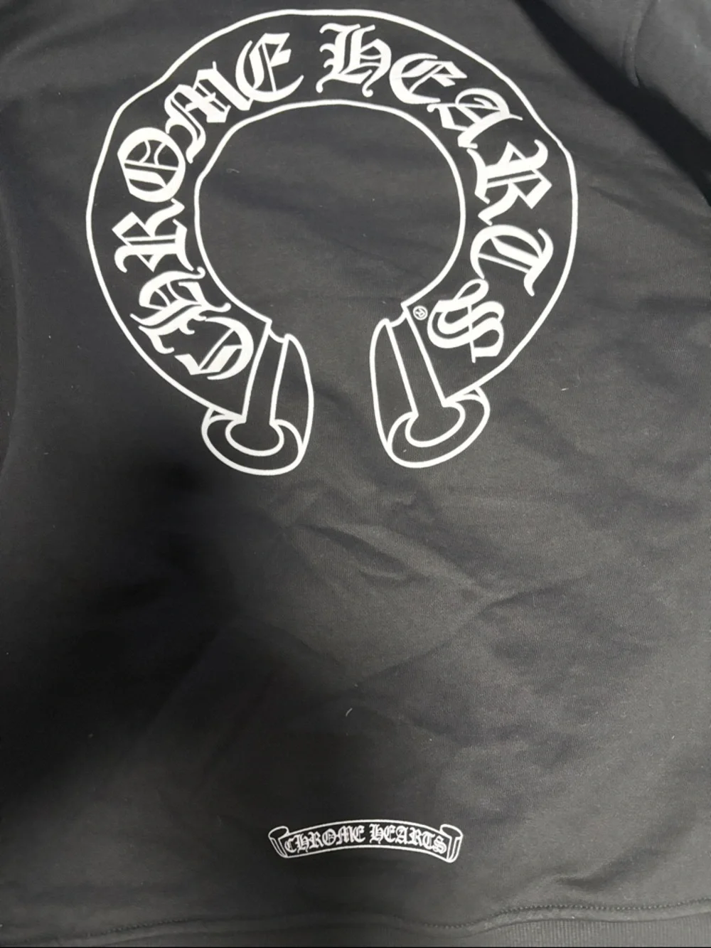 Chrome Hearts Black Hoodie with White Sleeve Prints - Picture 8 of 8